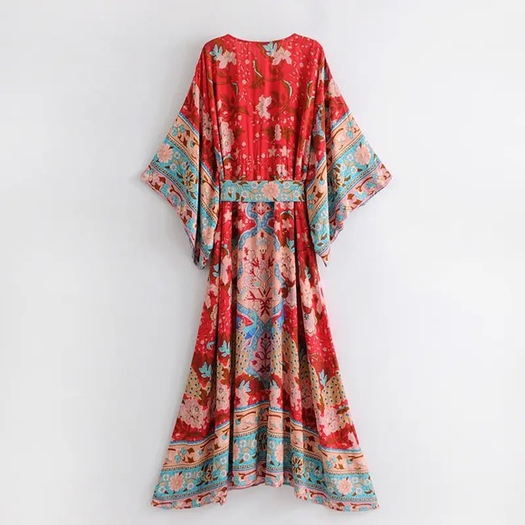 5⭐️ FAV [HOST PICK] BESTSELLER LOTUS BOHO DRESS - Picture 3 of 11